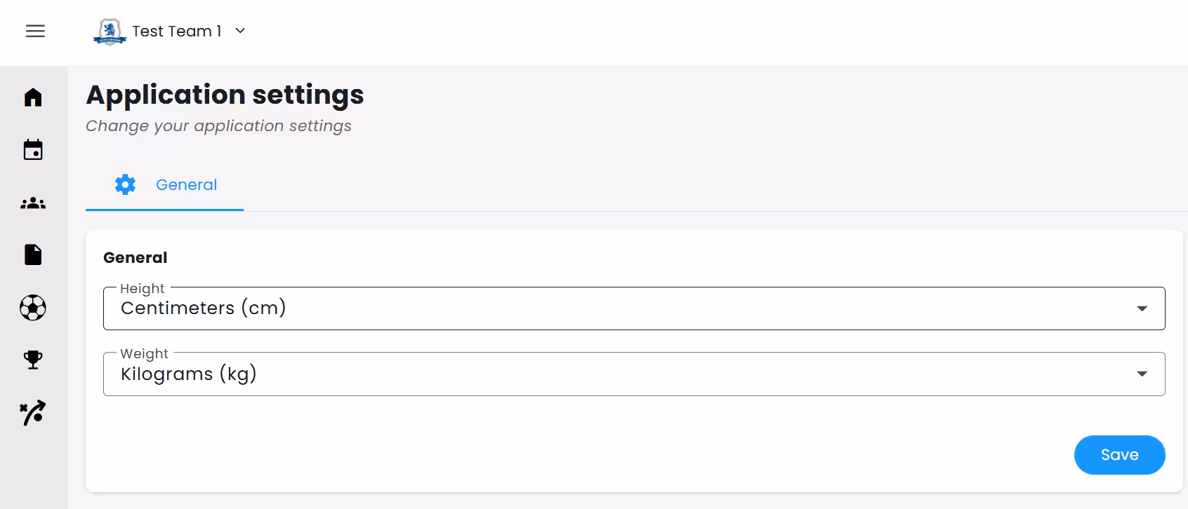 Application settings